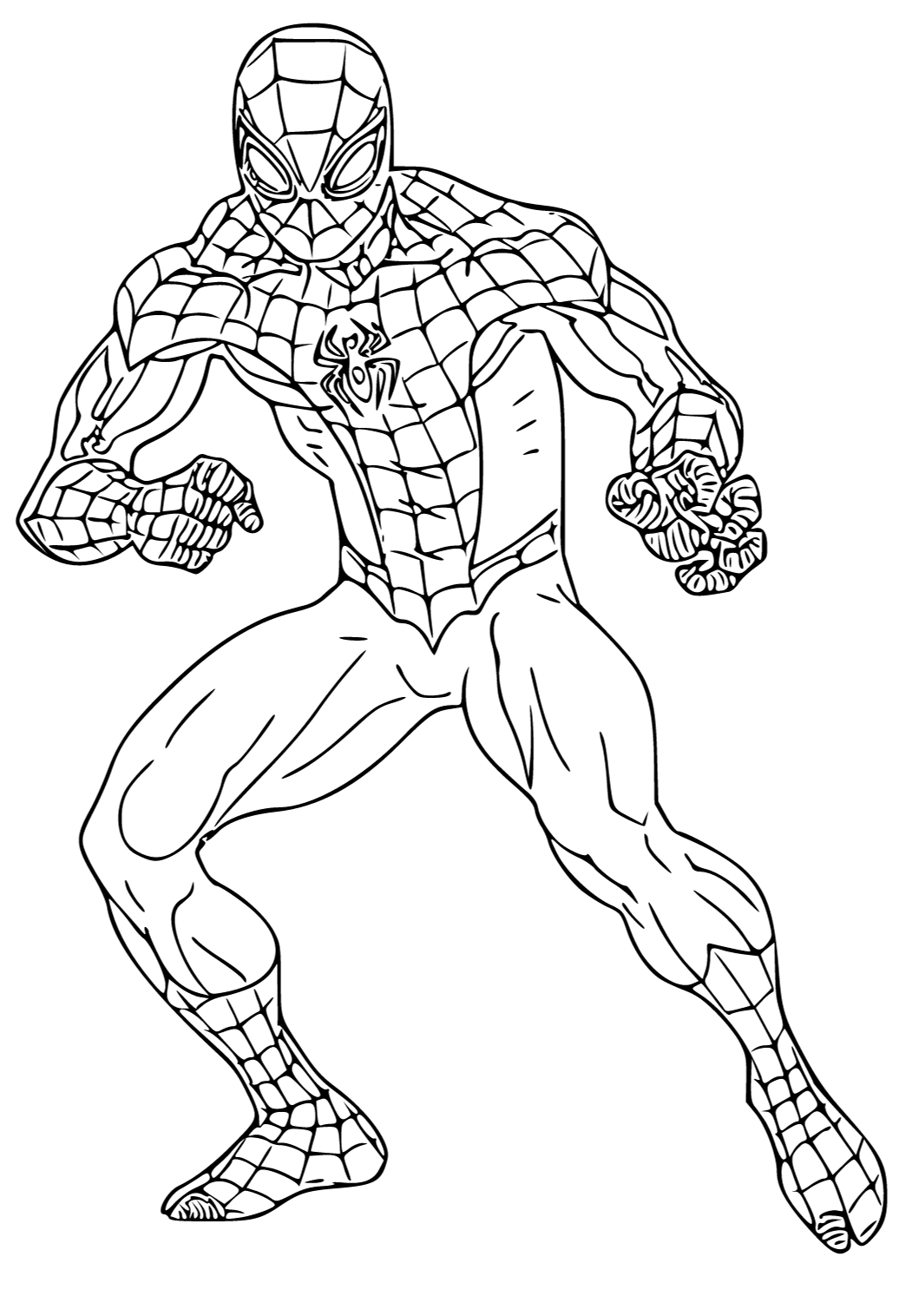 Раскраски человек-паук (Супер герой) – Бесплатные раскраски для печати