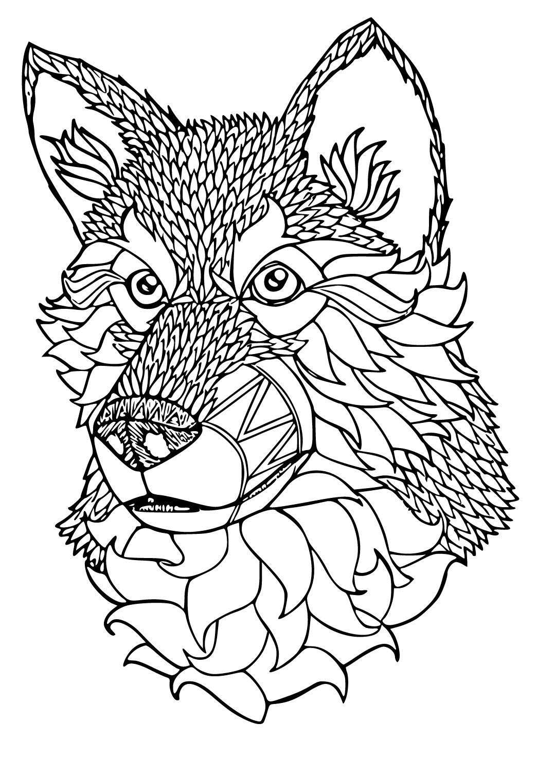 bat winged wolf coloring pages