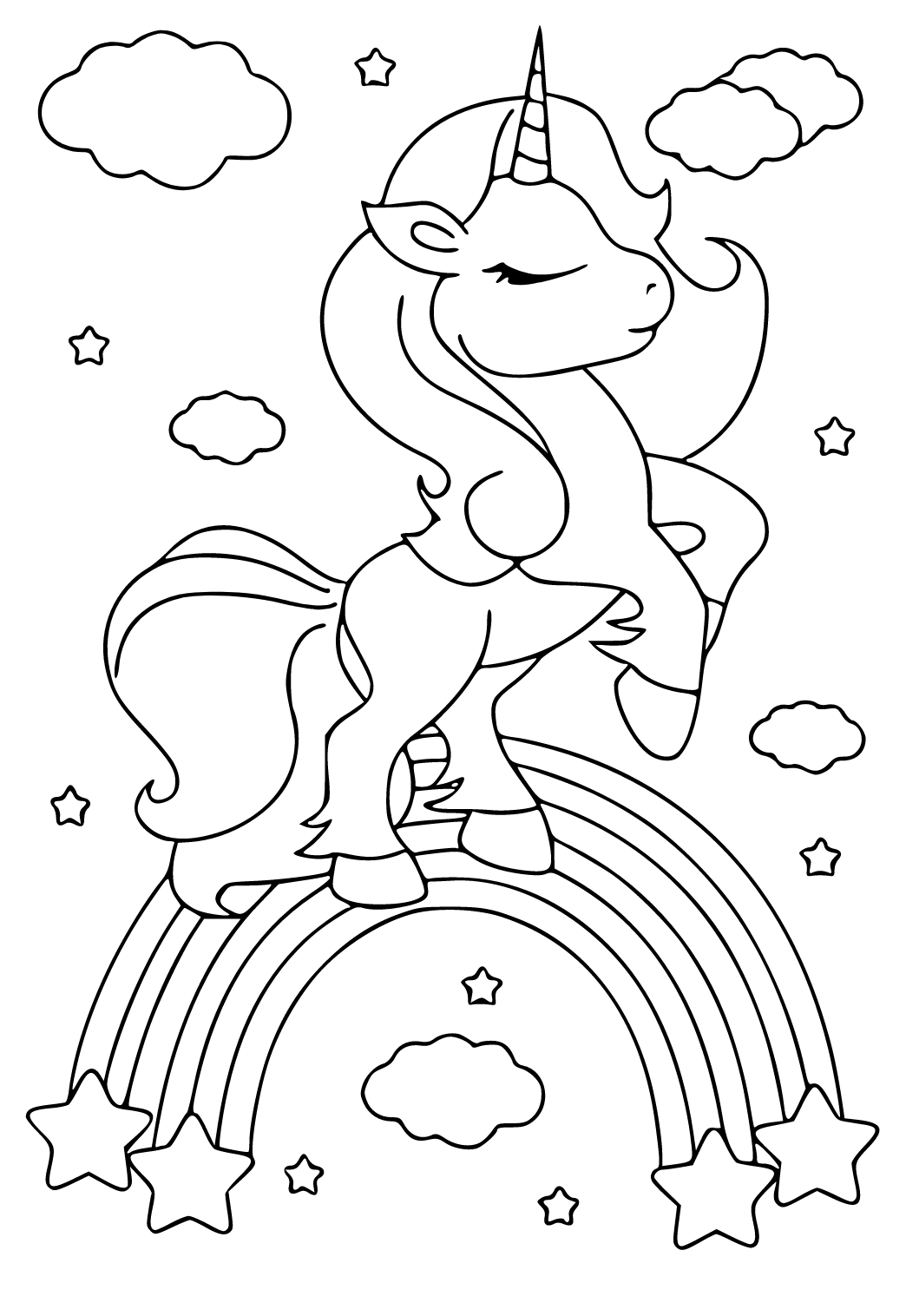 Free Printable Unicorn Overlord Coloring Page for Adults and Kids ...