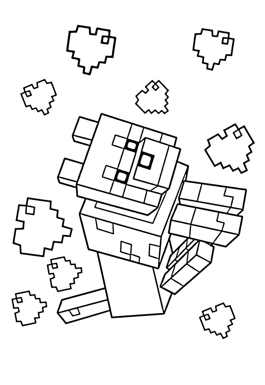 Раскраска Майнкрафт (Minecraft), 52 с.