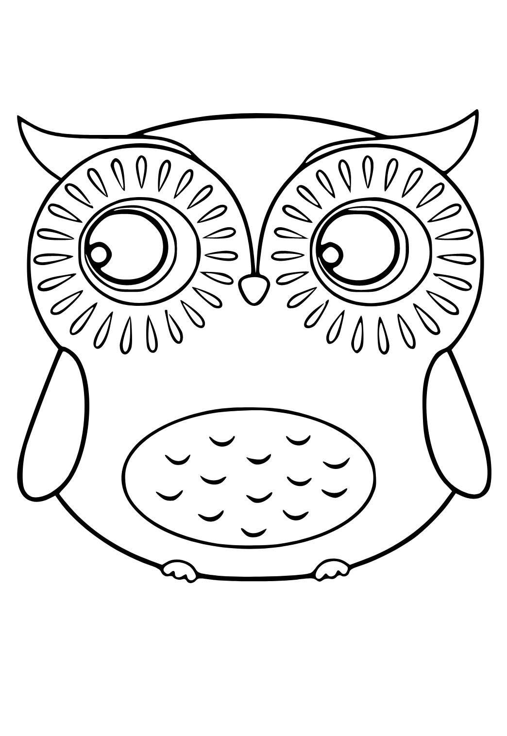 eyes coloring page for kids