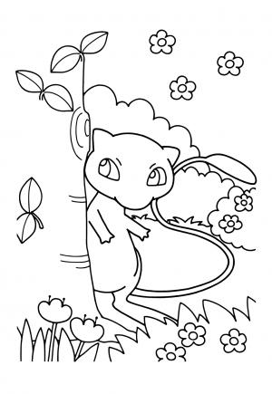 5 desenhos do Mew para baixar, imprimir, colorir e pintar - Desenhos de  Pokémon  ポケモンぬり絵ページ, ポケモンスケッチ, ポケモンの描き方