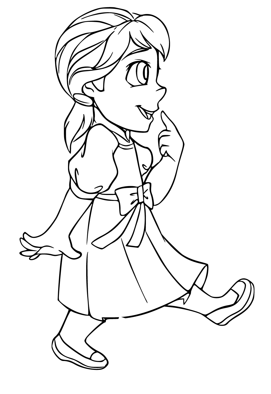 baby anna frozen drawing