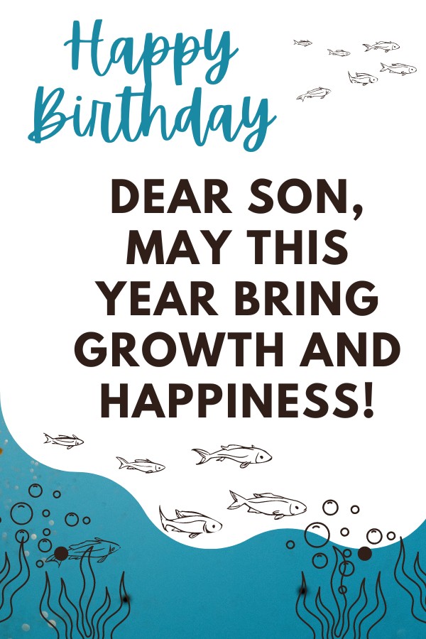 Happy Birthday: For Son